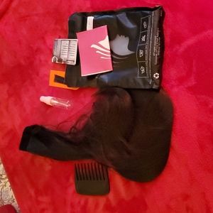 Woman's 25" Clip in Dark Brown Pony tail